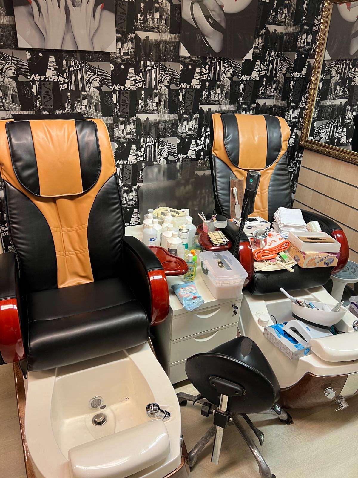 Pedicure chairs and salon stock