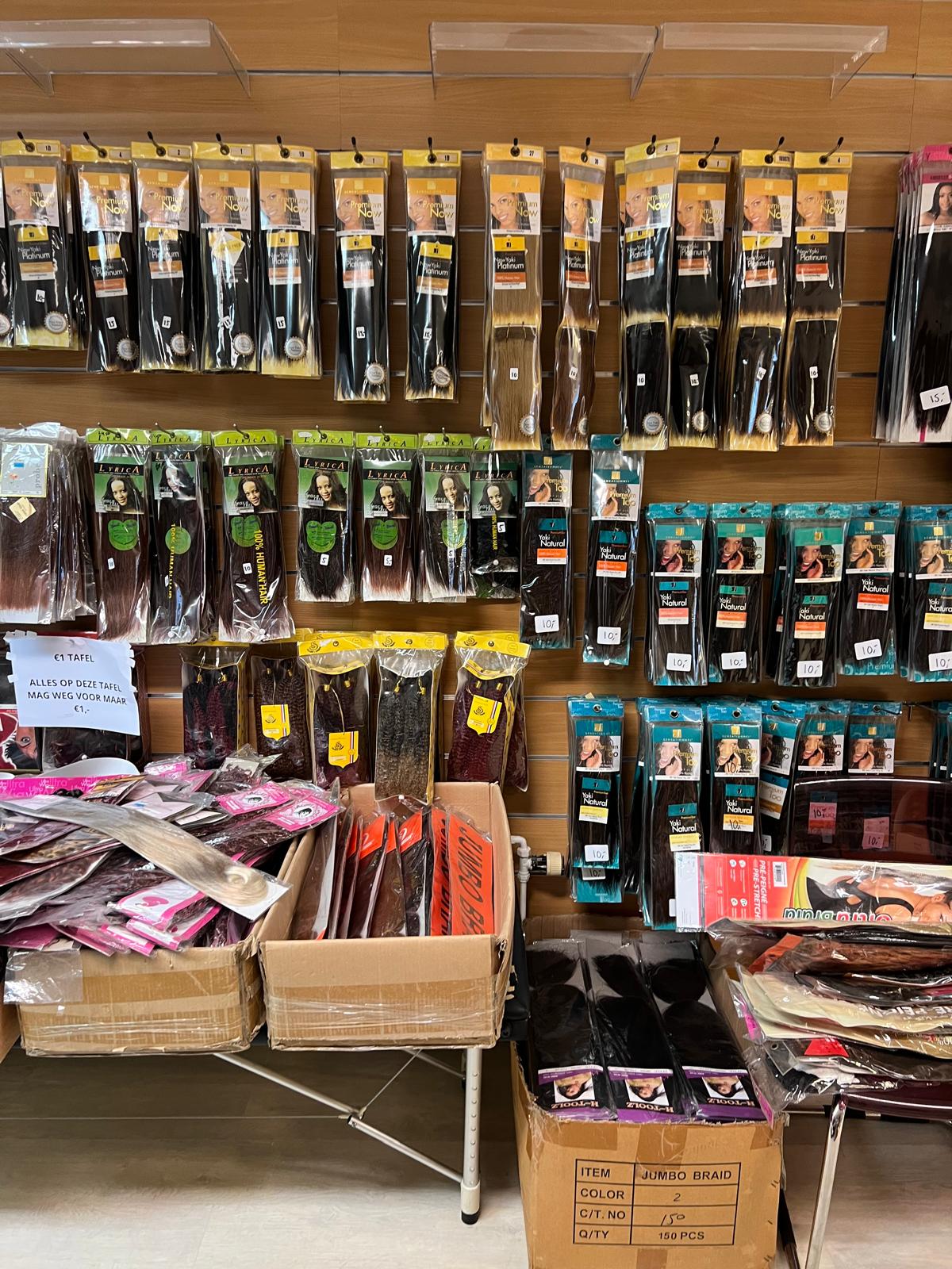 Hair extensions and braid stock